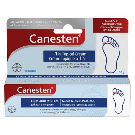 Canesten 1% Topical Antifungal Foot Cream (30 g)