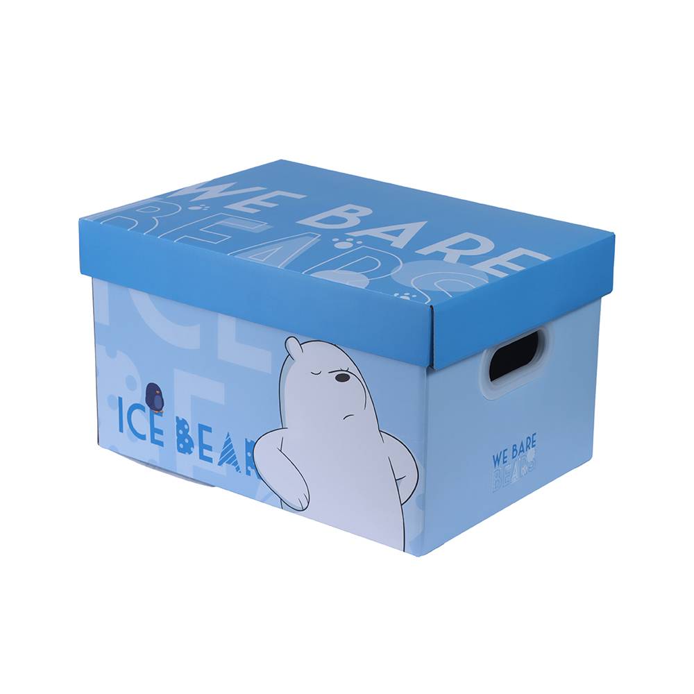 Miniso caja de almacenamiento armable polar azul (1 pieza)
