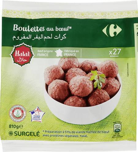 Carrefour - Boulettes au bœuf halal