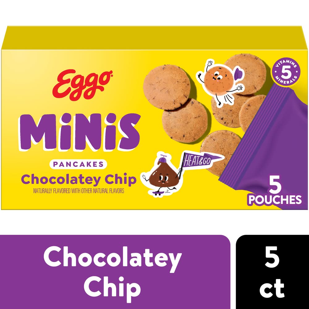Eggo Minis Frozen Pancake Bites, Chocolatey Chip (8.4 oz, 5 ct)