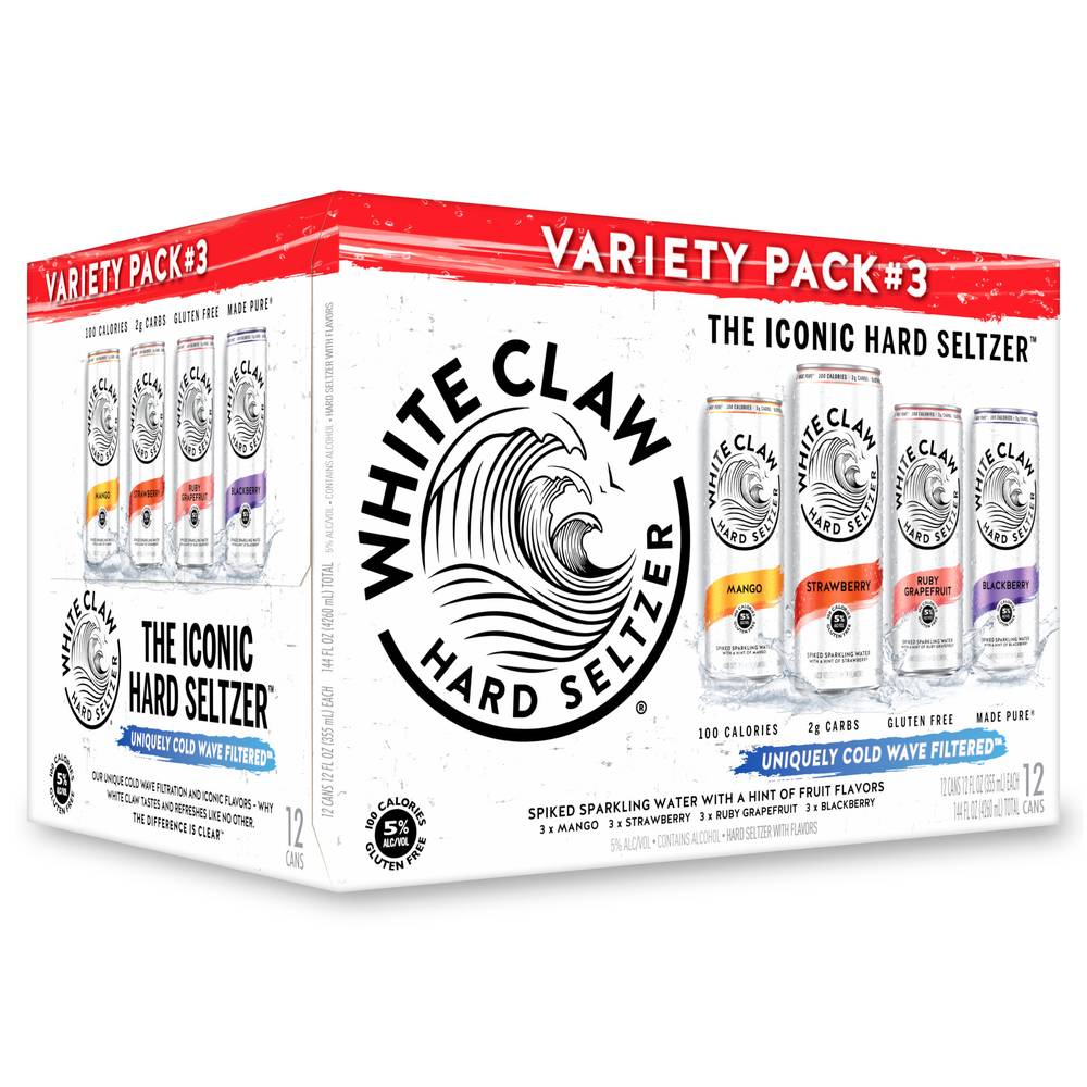 Hard Seltzer Variety pack (144 fl oz)