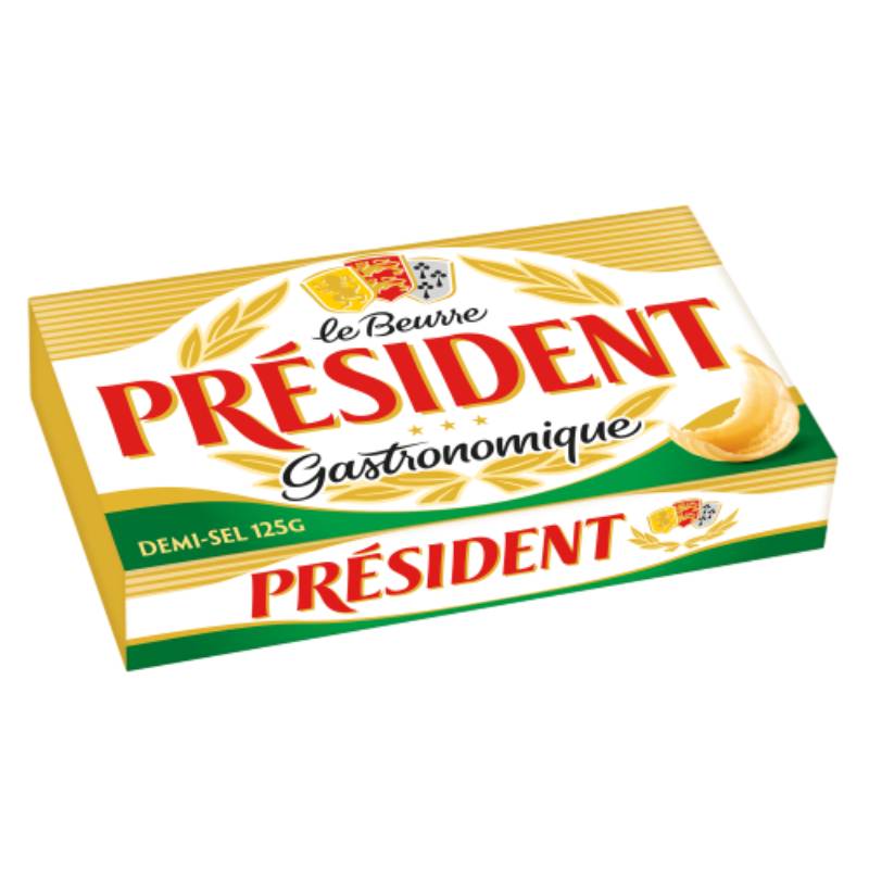 總統牌經典有鹽奶油塊 <125g克 x 1 x 1PC塊>