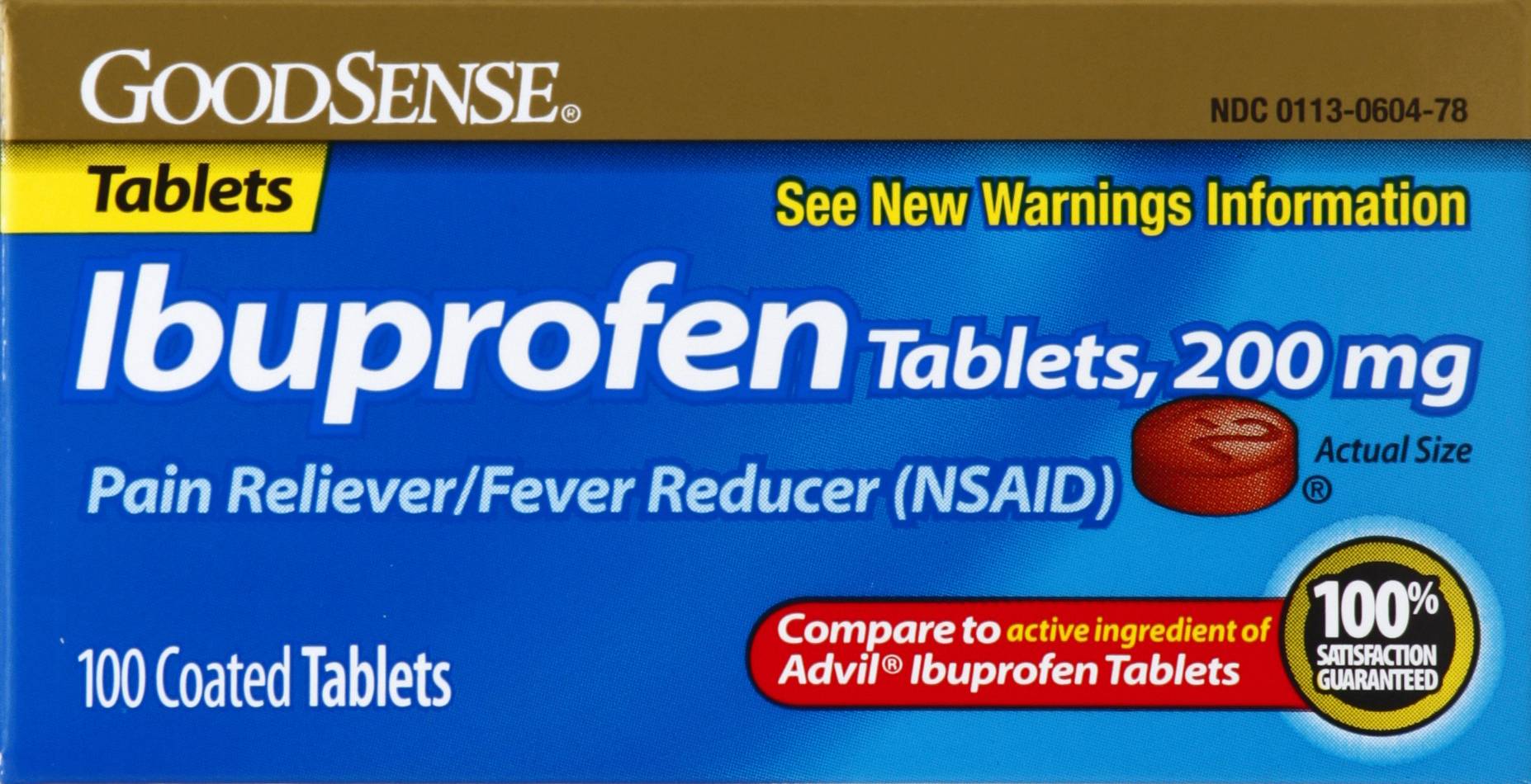 GoodSense Ibuprofen 200 mg Pain & Fever Relief Tablets (1.92 oz)