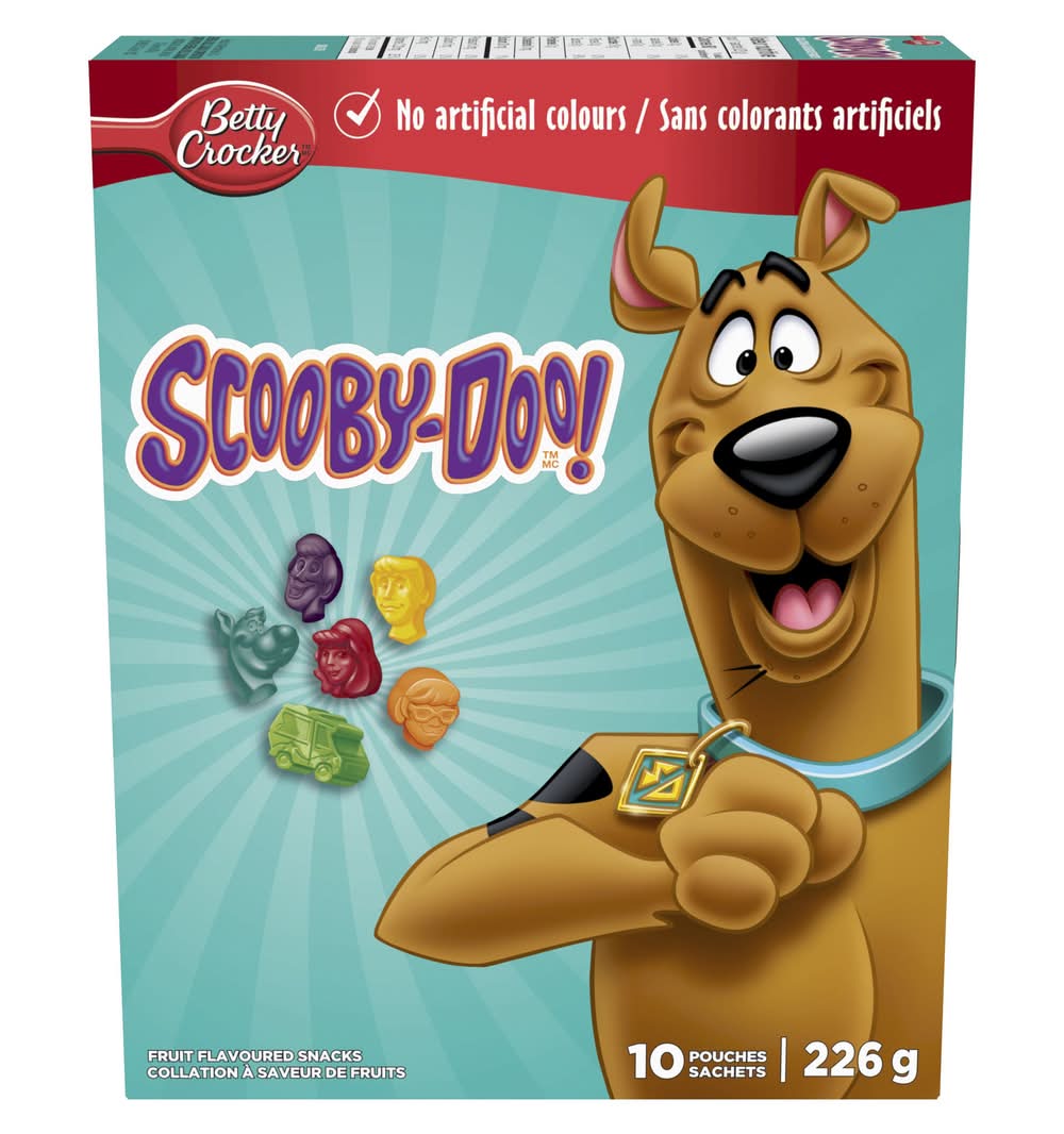 Betty crocker collation (10 unités) (fruits) - betty crocker scooby-doo fruit snacks (226 g, 10 ct)