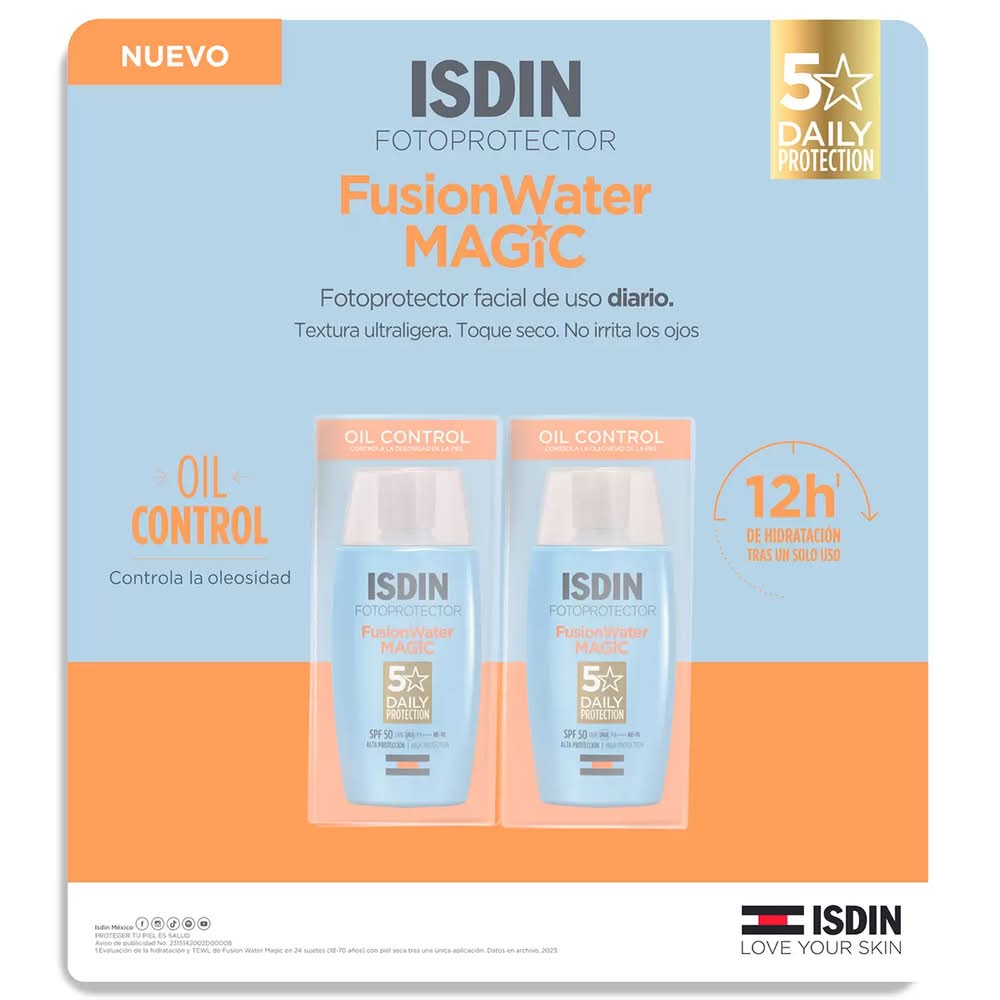 ISDIN · Fotoprotector spf 50+ fusion water (2 un)