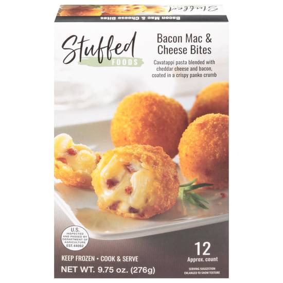Stuffed Foods Bacon Mac & Cheese Bites