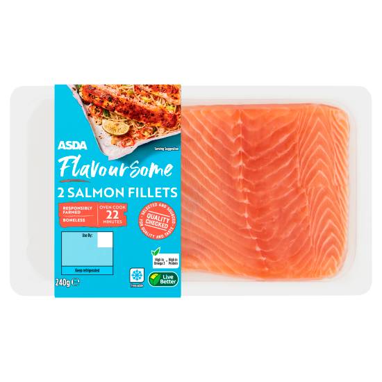 ASDA Flavoursome Salmon Fillets (240g)