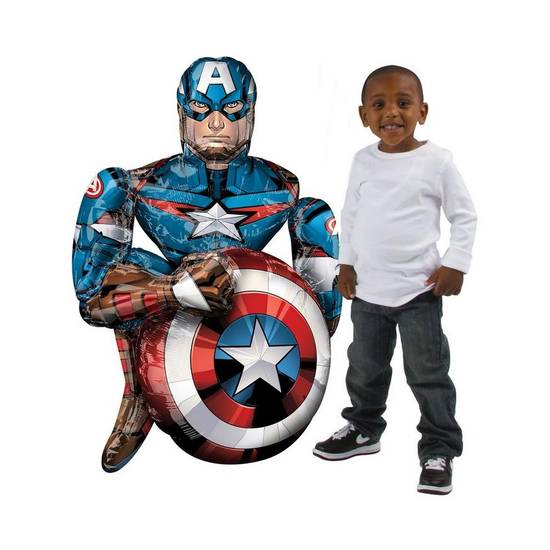 Uninflated Giant Gliding Captain America Balloon