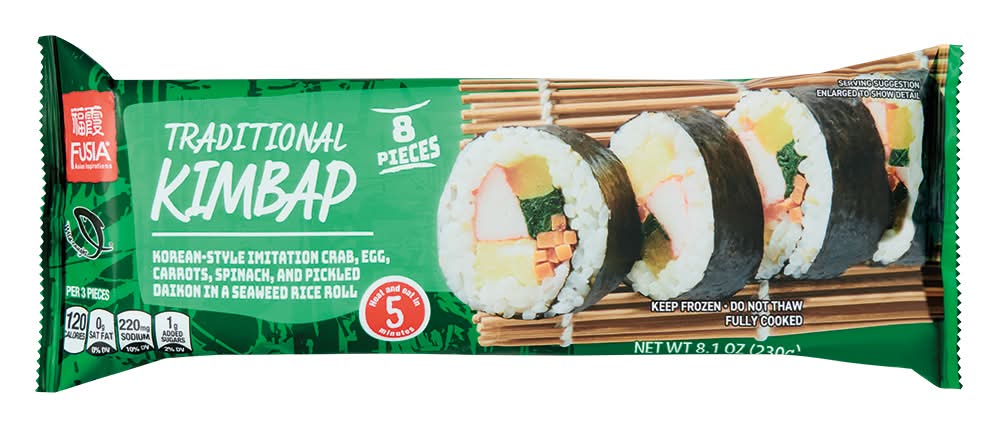 Fusia Asian Inspirations Traditional Kimbap (8.1 oz, 8 ct)