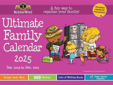 Motherword English Large Calendar 2025