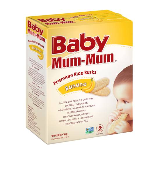 Mum-Mum Baby Banana Snack Rice Rusk