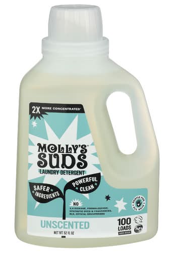 Molly's Suds Unscented Liquid Laundry Detergent