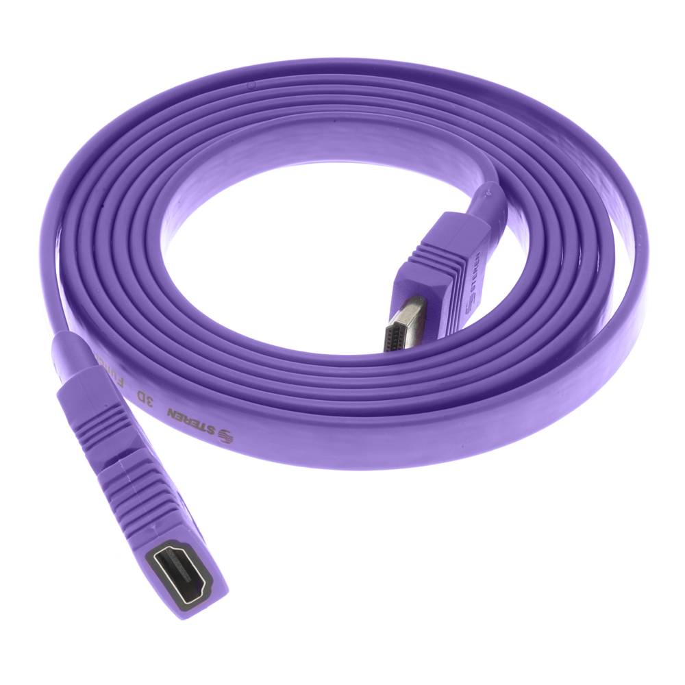 Steren cable hdmi plano verde (blister 1 pieza)