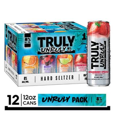 Truly Unruly Hard Seltzer Variety pack, Assorted (12 x 12 fl oz)