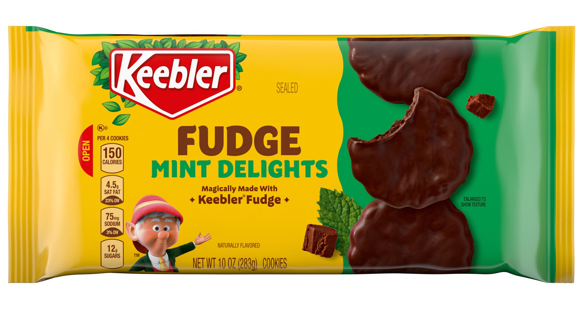 Keebler Fudge Delight Cookies, Mint (10 oz)