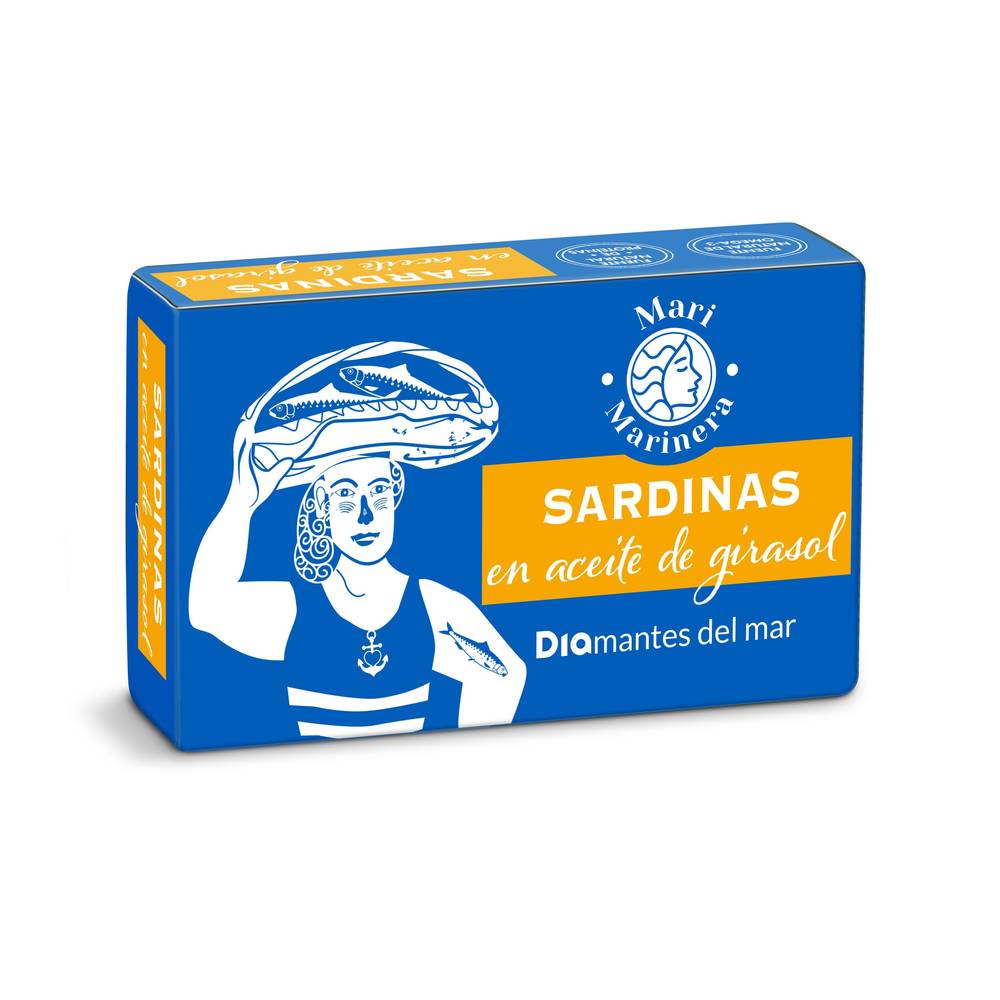 Sardinas En Aceite De Girasol Mari Marinera De Dia Lata 85 G