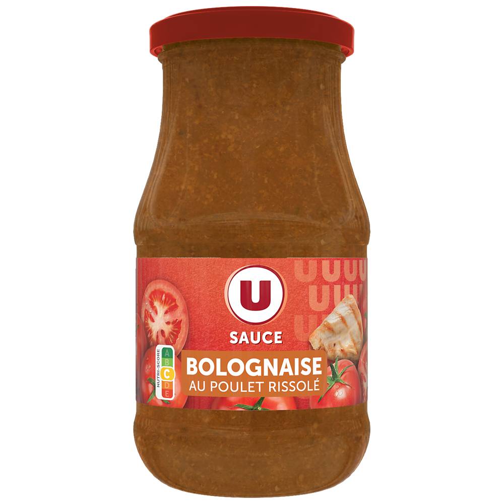 Produit U - Sauce bolognaise au poulet rissolé