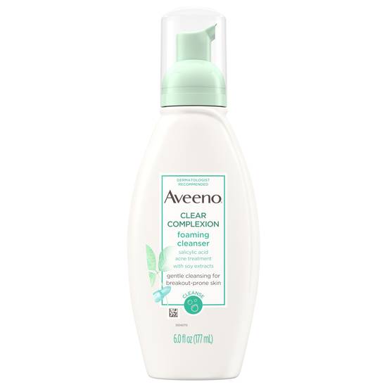 Aveeno Clear Complexion Salicylic Acid Foaming Facial Cleanser