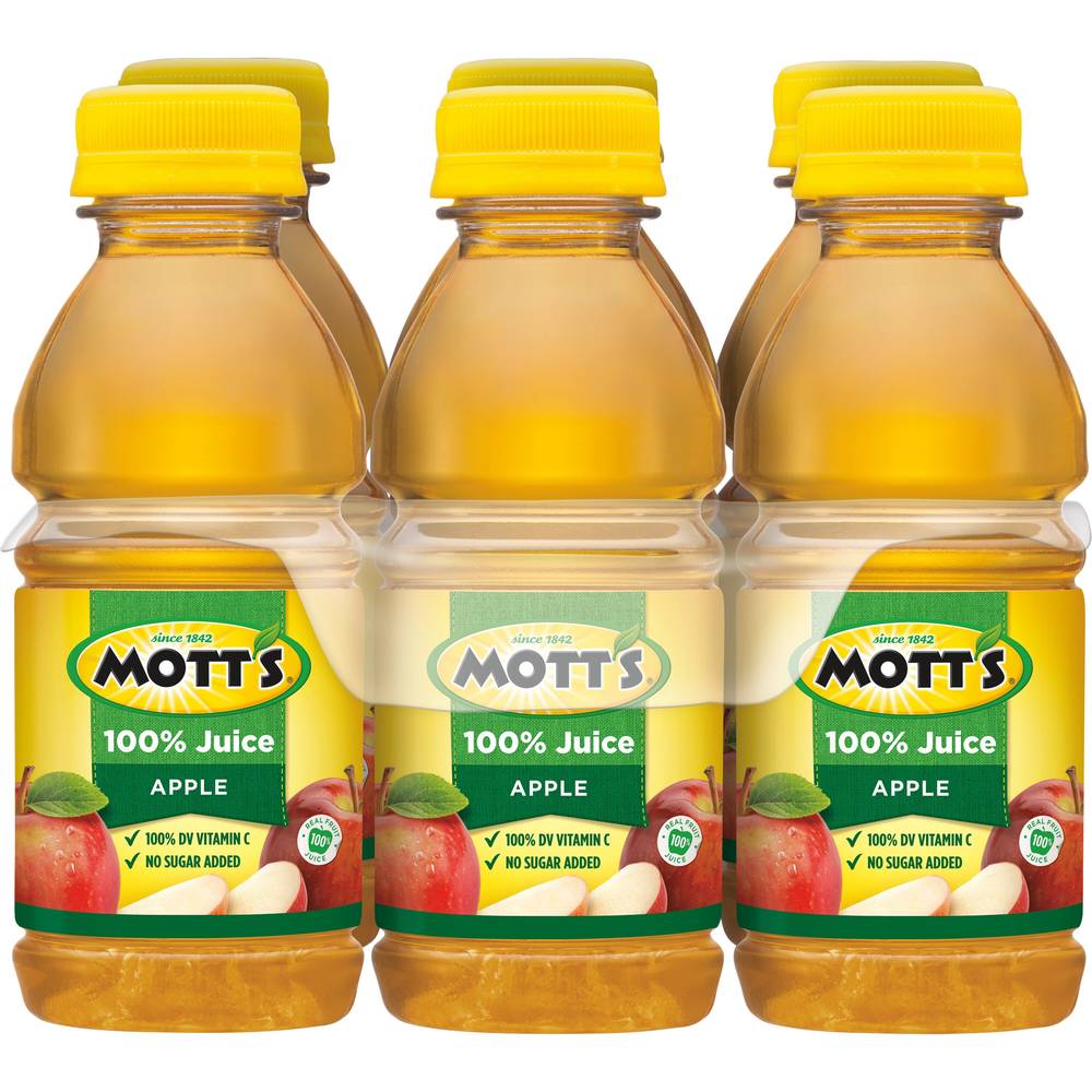 Mott's 100% Apple Juice (6 ct, 8 fl oz)