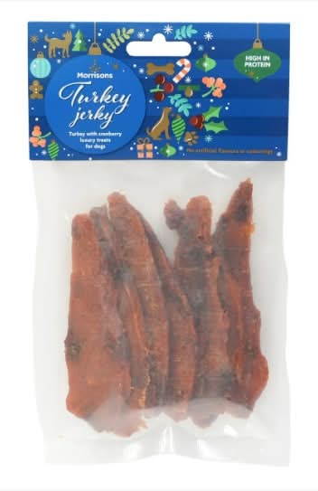 Morrisons Turkey And Cranberry High Meat Jerky 100g