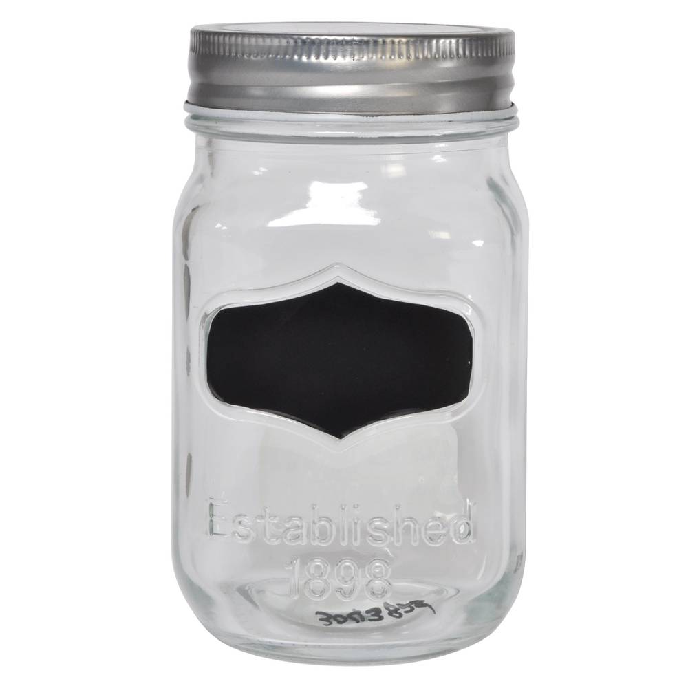 Storage Jar With Chalk Label