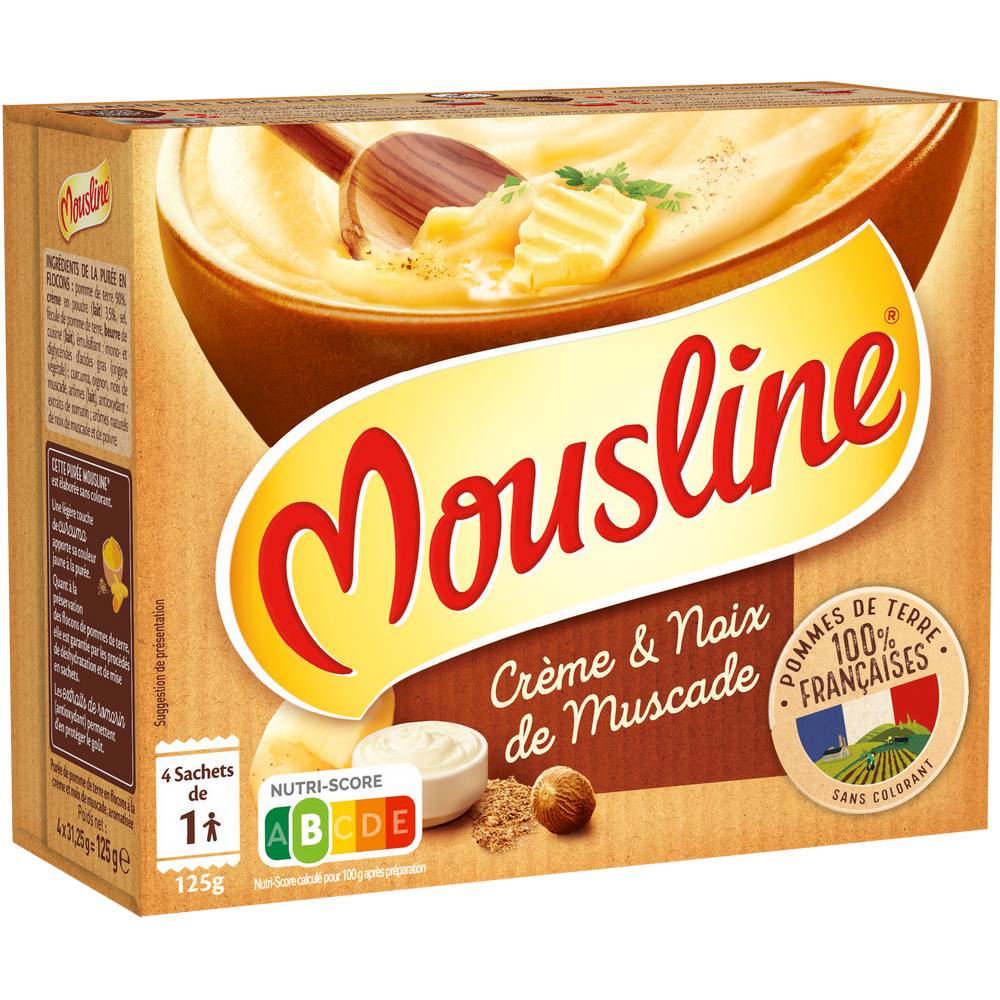 Mousline - Purée en flocons crème et noix de muscade (pomme de terre)