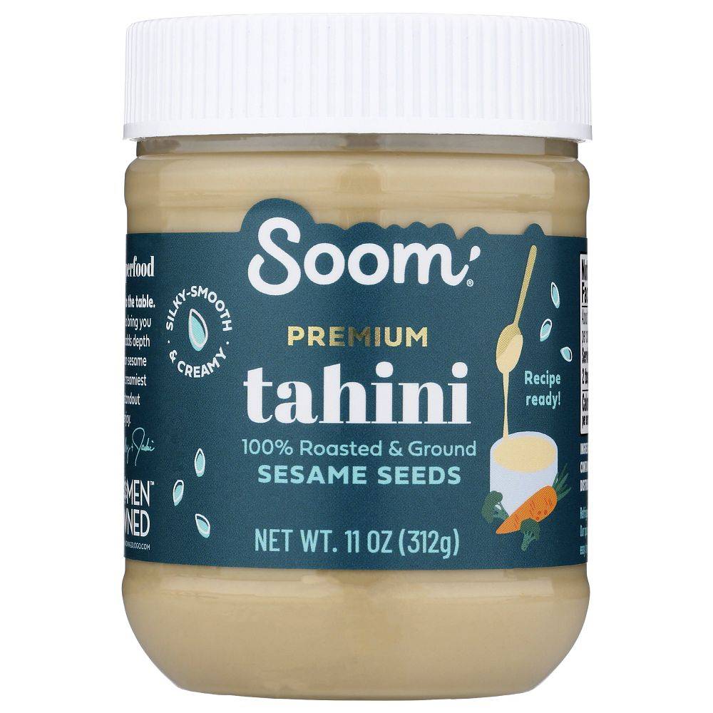 Soom Premium Tahini 100% Roasted & Ground Sesame Seeds