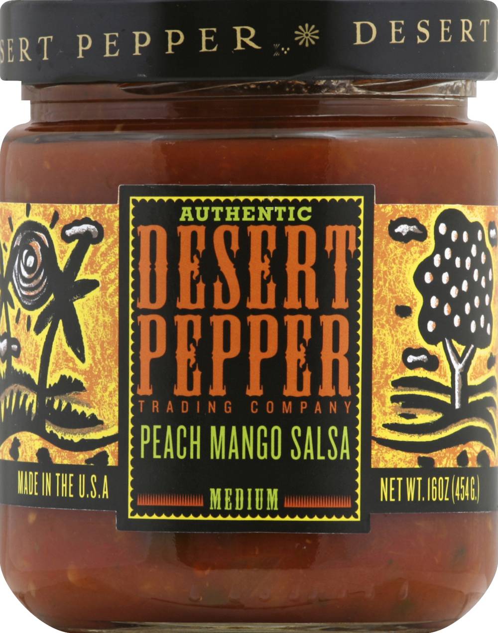 Desert Pepper Medium Hot Salsa ( peach mango)