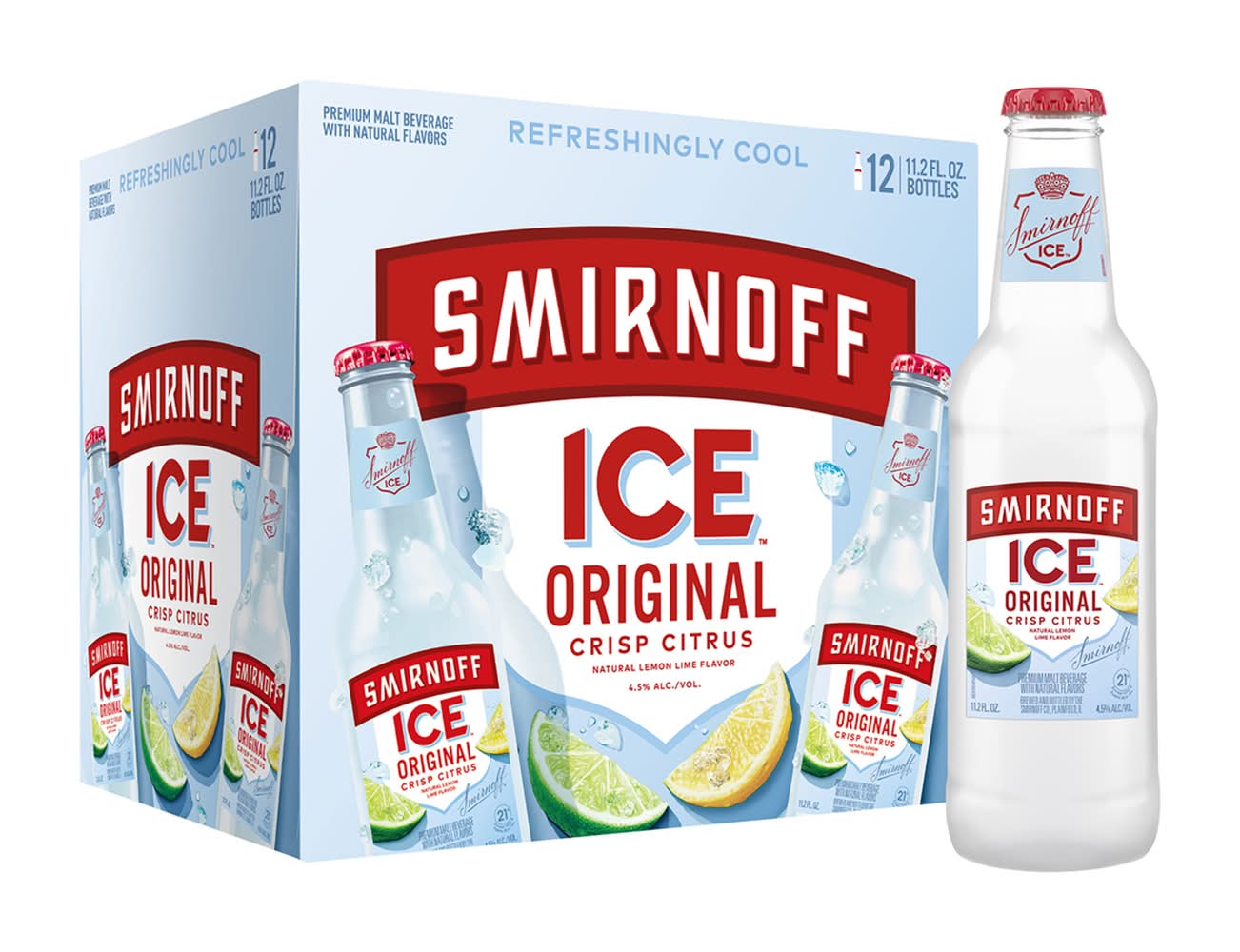 Smirnoff Ice Original Malt Beverage, Crisp Citrus (12 x 11.2 fl oz)