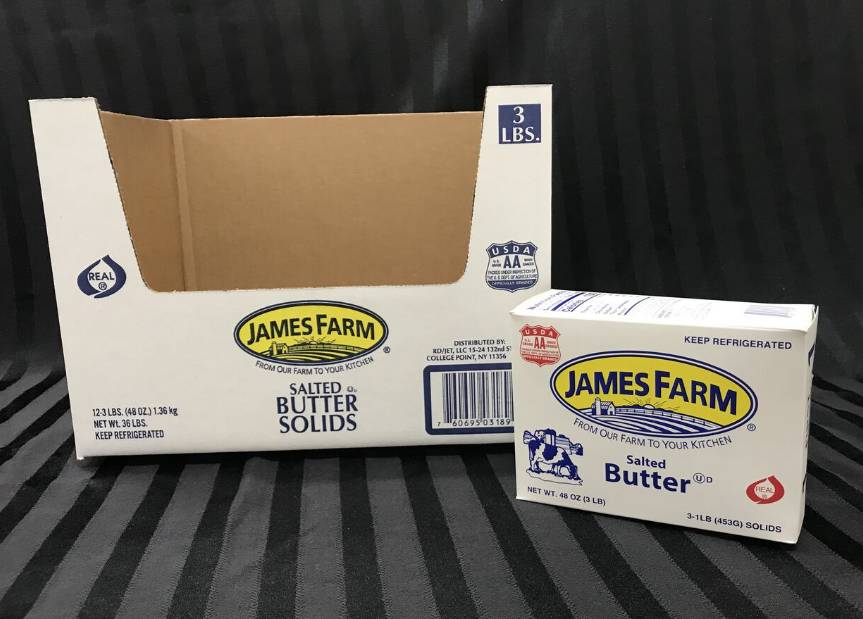 James Farm - Salted Western Solid Butter - 3 lbs