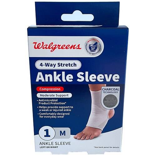 Walgreens 4-Way Stretch Ankle Sleeve Medium - 1.0 ea