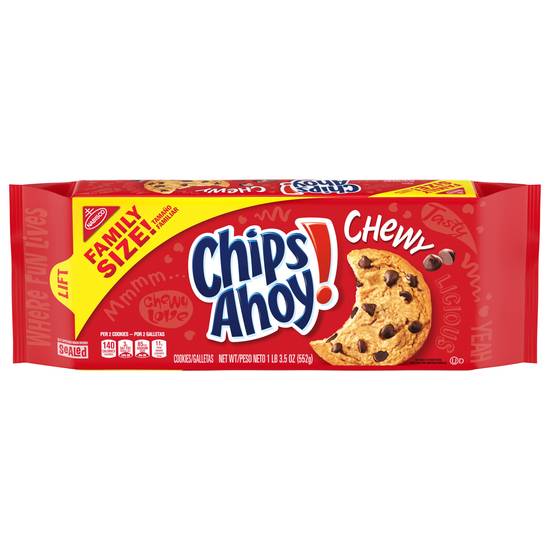 Chips Ahoy! Family Size Chewy Chocolate Chip Cookies (19.5 oz)