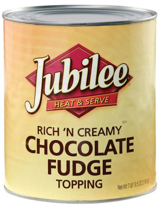 Jubliee - Rich N Creamy Chocolate Fudge Topping - 96 oz (Case of 6)