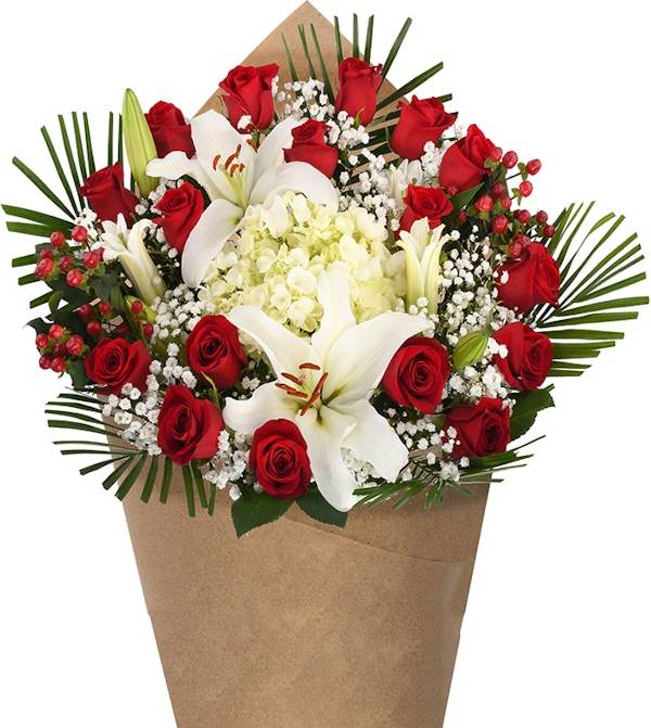 Bloom Haus™ 18 Plus Rose Bouquet - Red