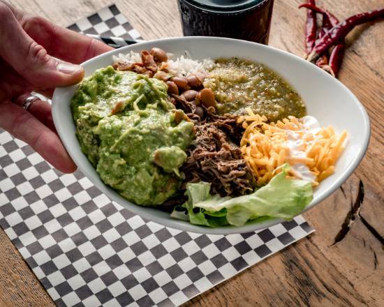Naked Burrito Grande Combo with chips & guac