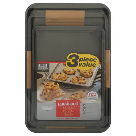 Goodcook Premium Nonstick Sheet Pan Set (3 ct)