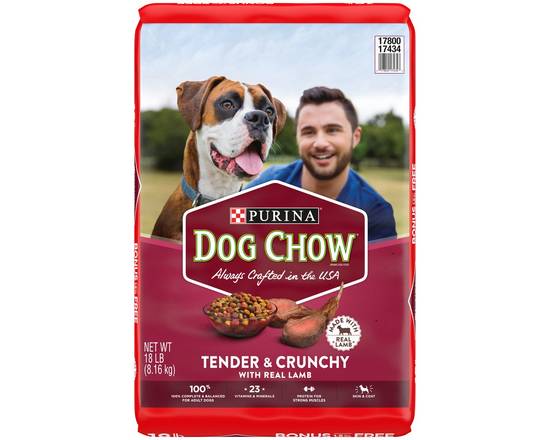 Purina · Dog Chow Tender & Crunchy Lamb Dry Dog Food (18 lbs)