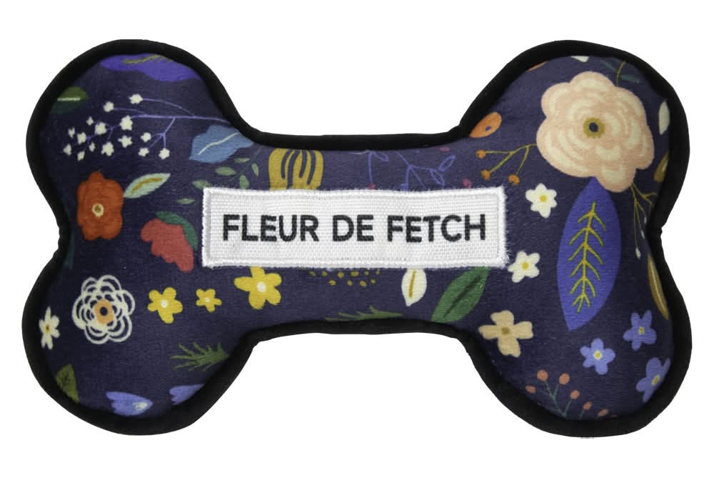 Heart to Tail Canine Couture Dog Toy - Floral Bone