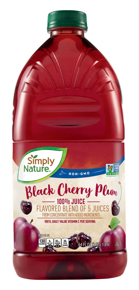 Simply Nature 100% Fruit Juice Blends, Black Cherry Plum (64 fl oz)