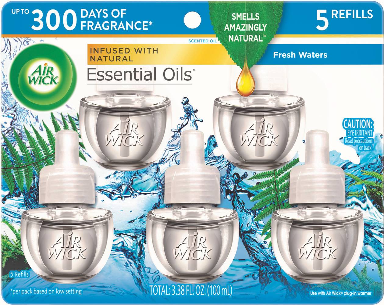 Air Wick Fresh Waters Essential Oils Refills (5 ct)