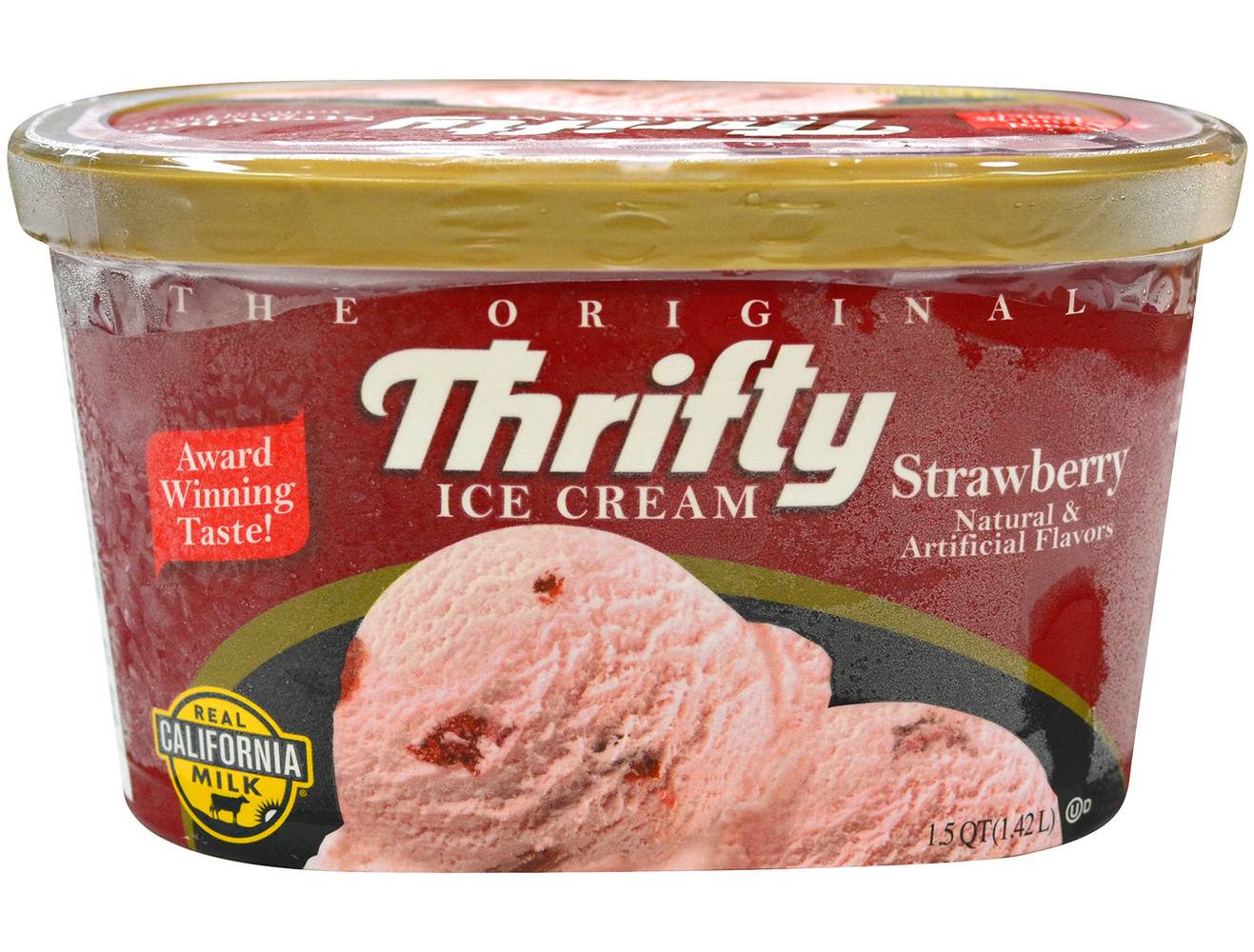 Thrifty · Helado, fresa (1,42 L)