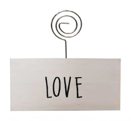 Studio Décor White Love Block Clip Frame