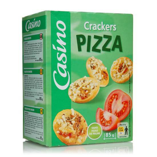 Casino Biscuits apéritifs - Crackers - Pizza - Tomate - Sans huile de palme 85 g