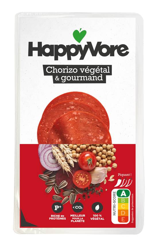 Happyvore - Chorizo végétal et gourmand