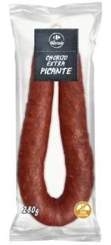 Chorizo extra picante Carrefour sin gluten 280 g.