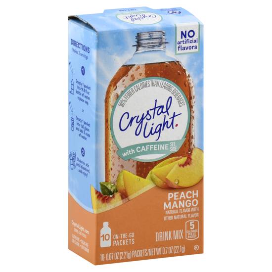 Crystal Light Peach Mango Drink Mix On-The-Go Packets (10 ct, 0.07 oz)
