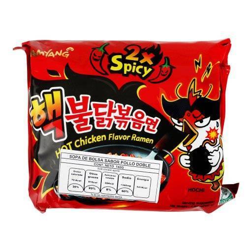 Samyang ramen instantáneo extra picante sabor pollo (bolsa 140 g)