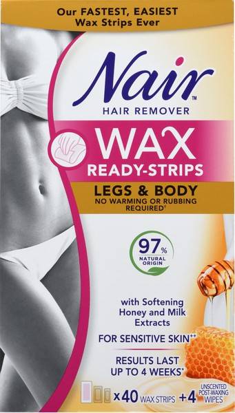 Nair Legs & Body Ready Strips Wax (40 units)