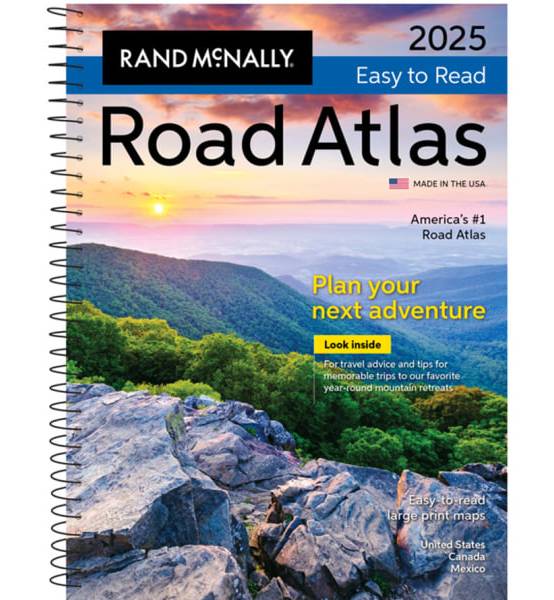 Rand McNally Midsize Easy To Read Road Atlas 2025
