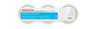 Staples Heavy Duty Shipping Tape (1.88 x 43.7 yds)